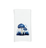Midnight Blue Mushrooms Set of 3 Flour Sack Kitchen Tea Hand Towels Fall Autumn Home Decor Mushroom Lover