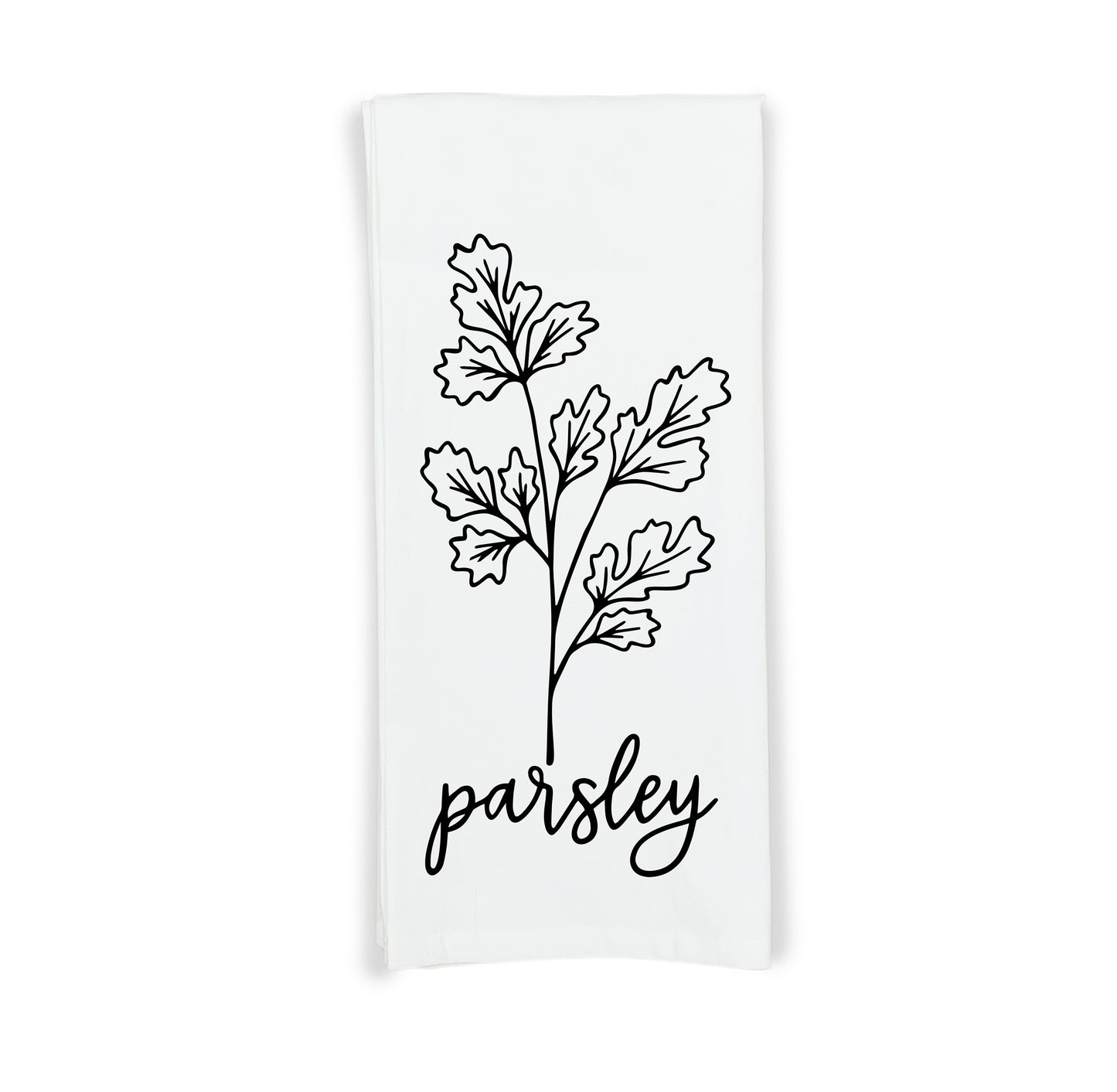 Herb Flour Sack Kitchen Towels - Set of 6 Oregano Rosemary Cilantro Mint Basil Thyme Farmhouse Birthday Christmas Mothers Day Gift for Women