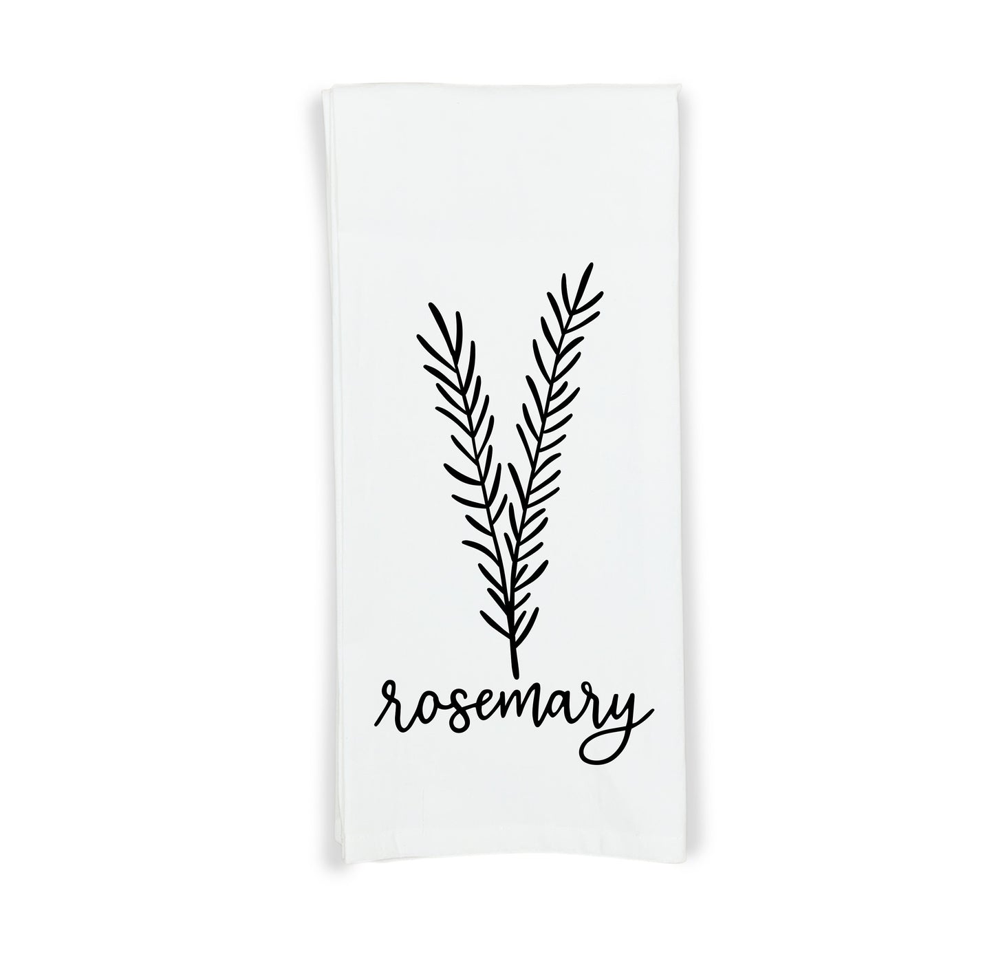 Herb Flour Sack Kitchen Towels - Set of 6 Oregano Rosemary Cilantro Mint Basil Thyme Farmhouse Birthday Christmas Mothers Day Gift for Women