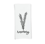 Herb Flour Sack Kitchen Towels - Set of 6 Oregano Rosemary Cilantro Mint Basil Thyme Farmhouse Birthday Christmas Mothers Day Gift for Women