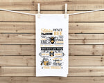 Advice from a Honey Bee Hand Towel with Hanging Loop - 100% Cotton Flour Sack Towels - Bee Lover Hostess Birthday Mother's Day Gift