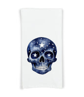 Midnight Blue Halloween Flour Sack Kitchen Towels Spider Skull Raven Bat Mushrooms Birthday Christmas Housewarming Hostess Halloween Gift