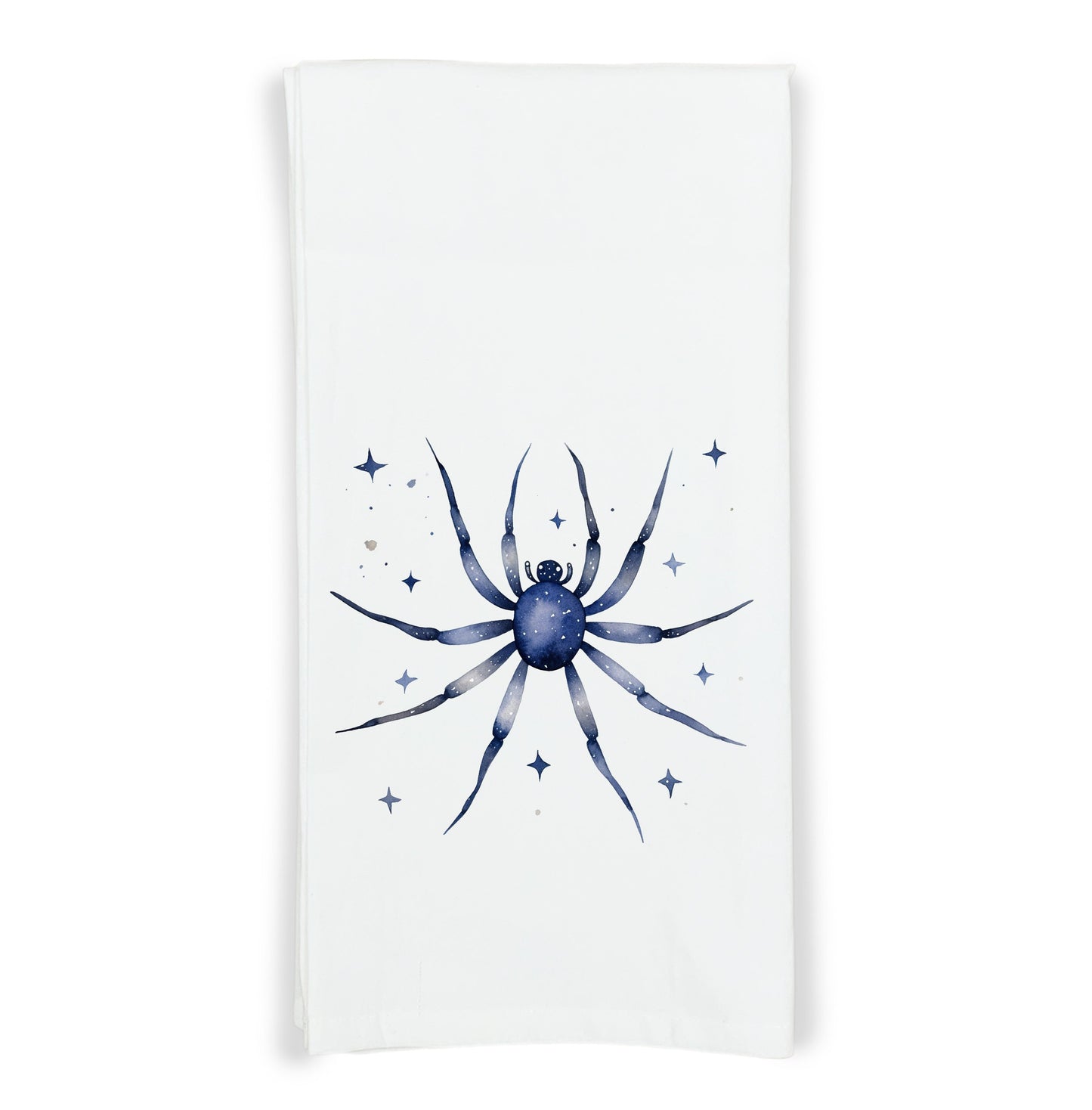 Midnight Blue Halloween Flour Sack Kitchen Towels Spider Skull Raven Bat Mushrooms Birthday Christmas Housewarming Hostess Halloween Gift