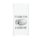 It's Going to Be a Gouda Day Flour Sack Kitchen Towel with Hanging Loop Funny Tea Towel Housewarming Hostess Mothers Day Cheese Lover Gift