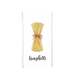 Pasta Kitchen Towel Set of 8 - Penne, Ravioli, Rigatoni, Linguini, Farfalle, Fusilli, Tortellini and Spaghetti, Gift Idea for Pasta Lover