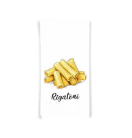 Pasta Kitchen Towel Set of 8 - Penne, Ravioli, Rigatoni, Linguini, Farfalle, Fusilli, Tortellini and Spaghetti, Gift Idea for Pasta Lover