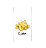 Pasta Kitchen Towel Set of 8 - Penne, Ravioli, Rigatoni, Linguini, Farfalle, Fusilli, Tortellini and Spaghetti, Gift Idea for Pasta Lover