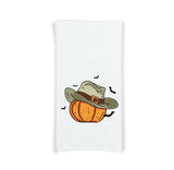 Pumpkin Cowboy Hat Western Halloween Hand Towel Flour Sack Kitchen Tea Towels Fall October Home Decor Party Decorations for Women Men