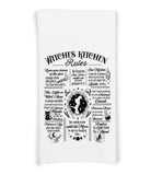 Witches Kitchen Rules and Kitchen Witchery Flour Sack Kitchen Towels Witch Birthday Christmas Housewarming Hostess Halloween Witchy Gift