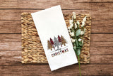 Set of 3 Buffalo Plaid Leopard Print Chrismas Camper Flour Sack Towels Hanging Loop Dish Hand Kitchen RV Travel Trailer Decor Holiday Gift