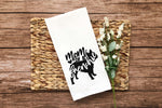 Mom of a Frenchie Flour Sack Kitchen Towel Frenchie Mom Dish Housewarming Birthday Christmas Gift for Women Mom Grandpa Daughter Wife Her