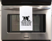 French Bulldog Flour Sack Kitchen Towel Funny Frenchie Dish Cloth Housewarming Hostess Birthday Christmas Gift for Women Men Mom Dog Lovers