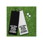 Can't Work Today I'm Feeling a Little Under Par Tri-fold Golf Towel with Clip 100% Microfiber Waffle Weave Gift for Golfer Men Women