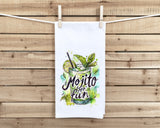 Mojito Mo' Fun Flour Sack Kitchen Towel Funny Bar Dish Cloth Cockail Party Hostess Housewarming Birthday Christmas Gift Idea