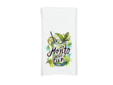 Mojito Mo' Fun Flour Sack Kitchen Towel Funny Bar Dish Cloth Cockail Party Hostess Housewarming Birthday Christmas Gift Idea