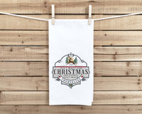 All I Want for Christmas Are Dishes That Wash Themselves Funny Flour Sack Dish Towel Hanging Loop Hand Towels Kitchen Decor Holiday Gift