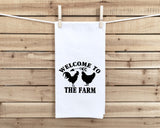 Set of 3 Farmhouse Flour Sack Kitchen Towels Cute Funny Hand Tea Dish Towels Birthday Housewarming Christmas Gift for Women Men Farm Style