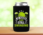 70 Years and Still Swinging Can Cooler - Funny Golf 70th Birthday Insulated 12 oz Beverage Beer Soda Cozy for Drinks Gift Idea for Men Women
