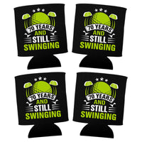 70 Years and Still Swinging Can Cooler - Funny Golf 70th Birthday Insulated 12 oz Beverage Beer Soda Cozy for Drinks Gift Idea for Men Women