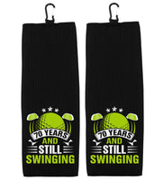 70 Years and Still Swinging Can Cooler - Funny Golf 70th Birthday Insulated 12 oz Beverage Beer Soda Cozy for Drinks Gift Idea for Men Women