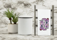 Blame It All on My Roots Flour Sack Kitchen Towel with Hanging Loop Funny Cute Cowgirl Western Dish Cloth Housewarming Hostess Mothers Day