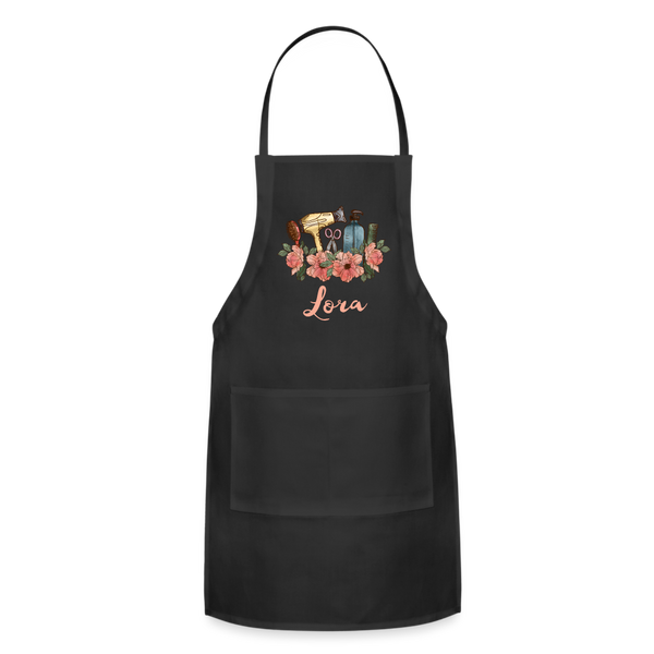 Lora Adjustable Apron - black