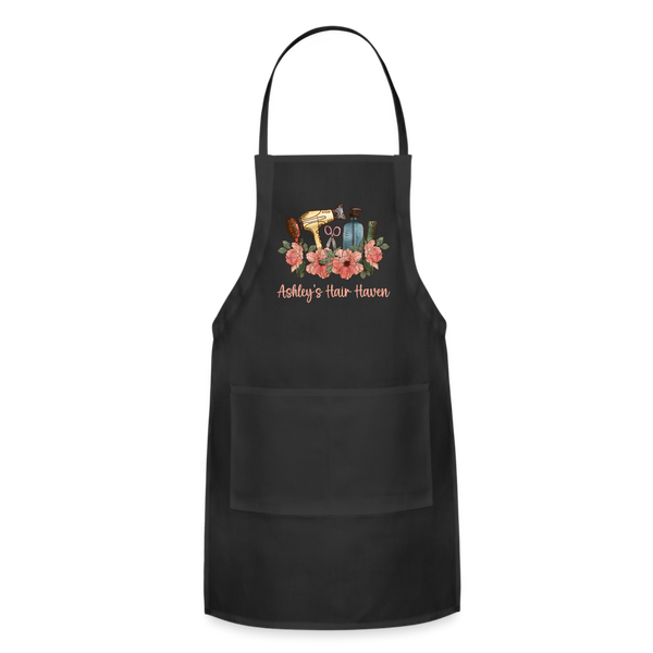 Ashley's Hair Haven Adjustable Apron - black