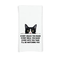 Tuxedo Cat Every Snack You Make Flour Sack Kitchen Towel
