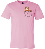Cute Sloth in a Pocket Shirt for Kids