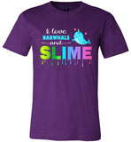 I Love Narwhals and Slime T-Shirt