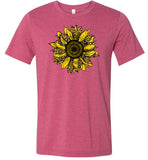 Leopard Print Sunflower Shirt for Women