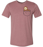 Cute Sloth in a Pocket Shirt for Kids