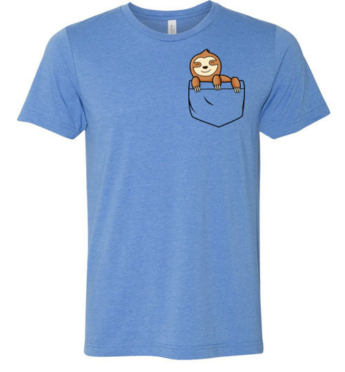 Cute Sloth in a Pocket Shirt for Kids