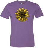 Leopard Print Sunflower Shirt for Women