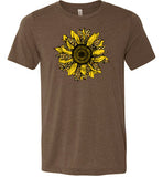 Leopard Print Sunflower Shirt for Women