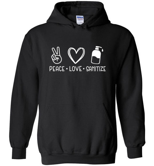 Peace Love Sanitize Unisex Hoodie