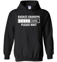 Badass Grandpa Loading Please Wait Hoodie for Men