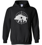 Boar Hunting Target Hoodie for Men Gift for Wild Pig Hunter