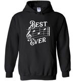 Best Dad Ever Music Notes Hoodie