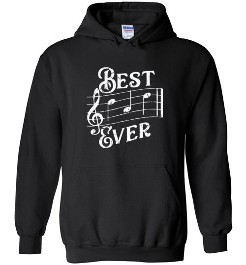 Best Dad Ever Music Notes Hoodie