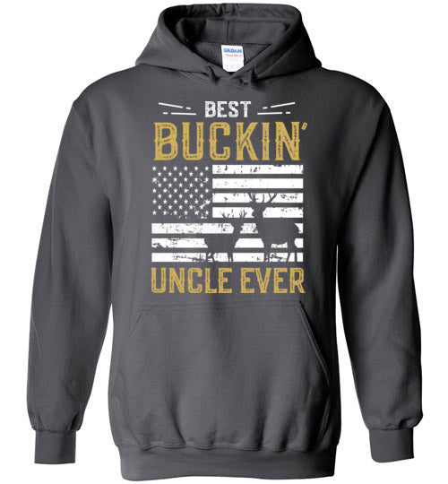 Best Buckin Uncle Ever  - Funny Deer Hunting Hoodie for Men