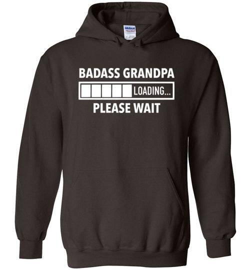 Badass Grandpa Loading Please Wait Hoodie for Men