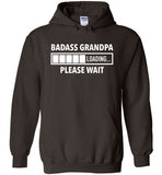Badass Grandpa Loading Please Wait Hoodie for Men