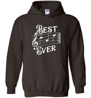 Best Dad Ever Music Notes Hoodie