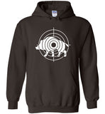 Boar Hunting Target Hoodie for Men Gift for Wild Pig Hunter