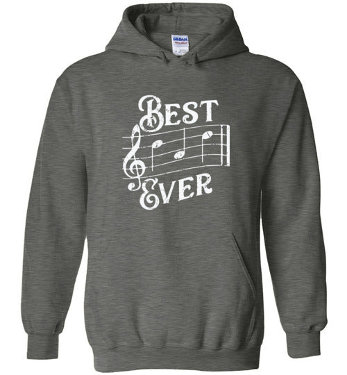Best Dad Ever Music Notes Hoodie