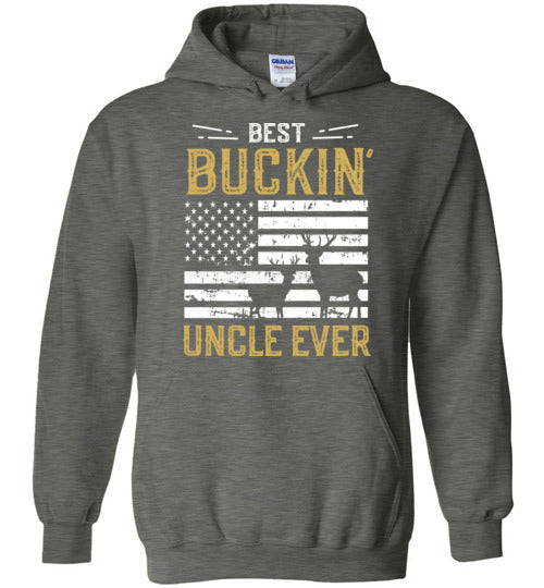 Best Buckin Uncle Ever  - Funny Deer Hunting Hoodie for Men