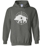 Boar Hunting Target Hoodie for Men Gift for Wild Pig Hunter