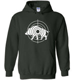 Boar Hunting Target Hoodie for Men Gift for Wild Pig Hunter