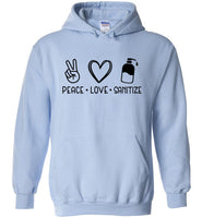 Peace Love Sanitize Unisex Hoodie